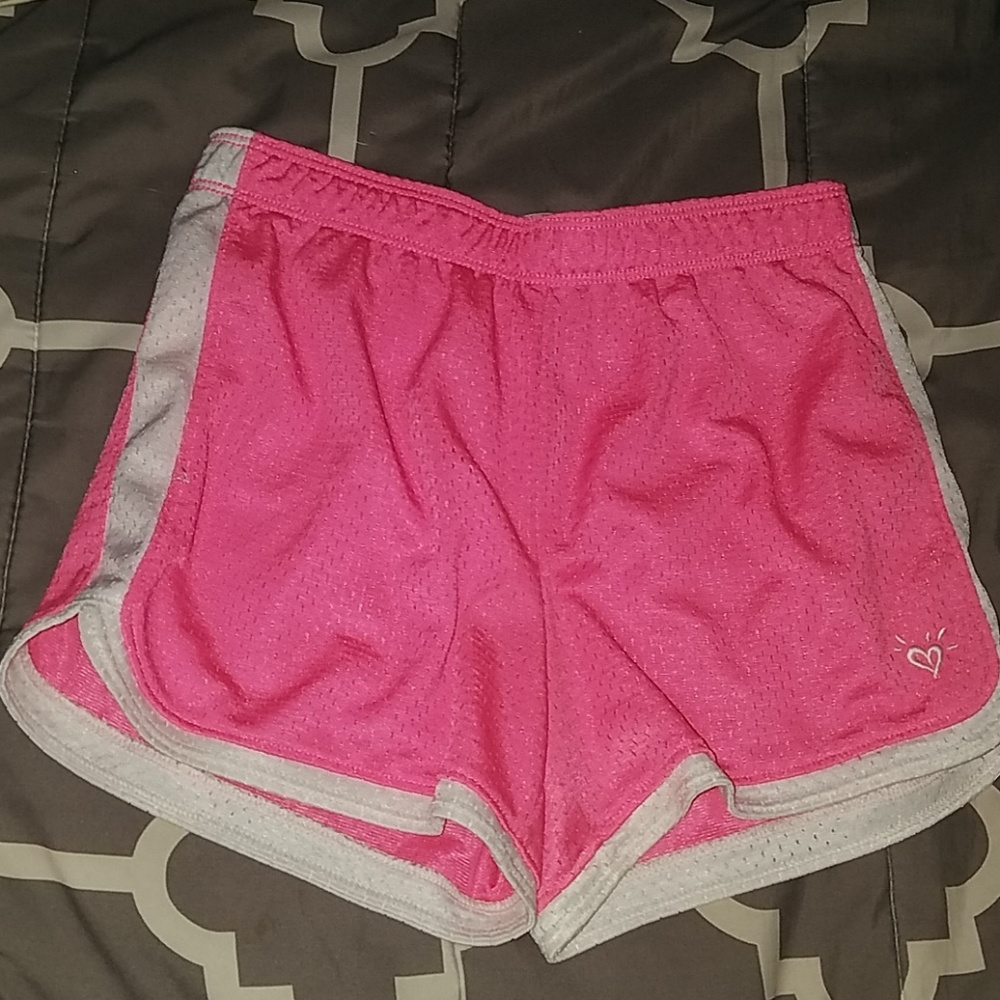 justice pink shorts